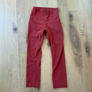 Lululemon Align High-Rise Pant Size 2 Women Pomegranate Yoga Soft Workout Capri